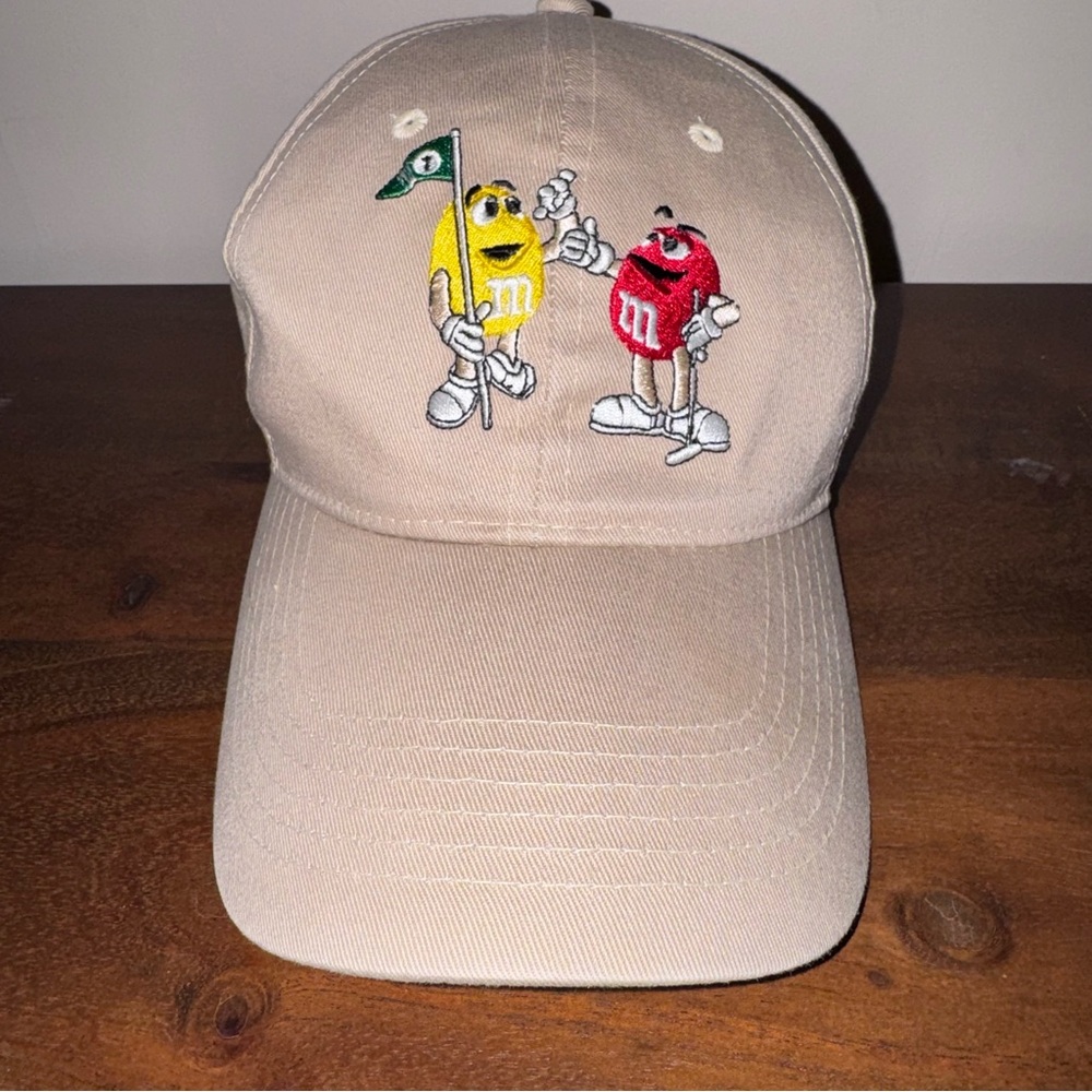 Tan Vintage M&M's Embroidered Baseball Cap